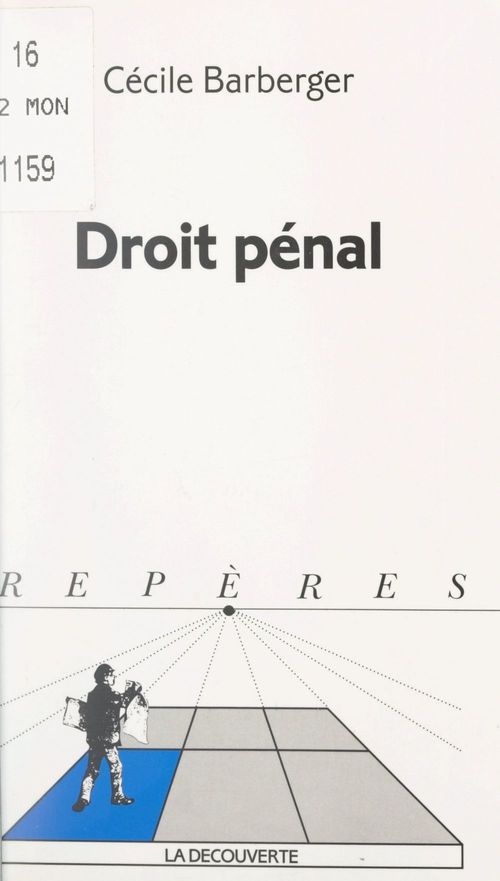ebook cover of Droit pénal, by Cecile Barberger