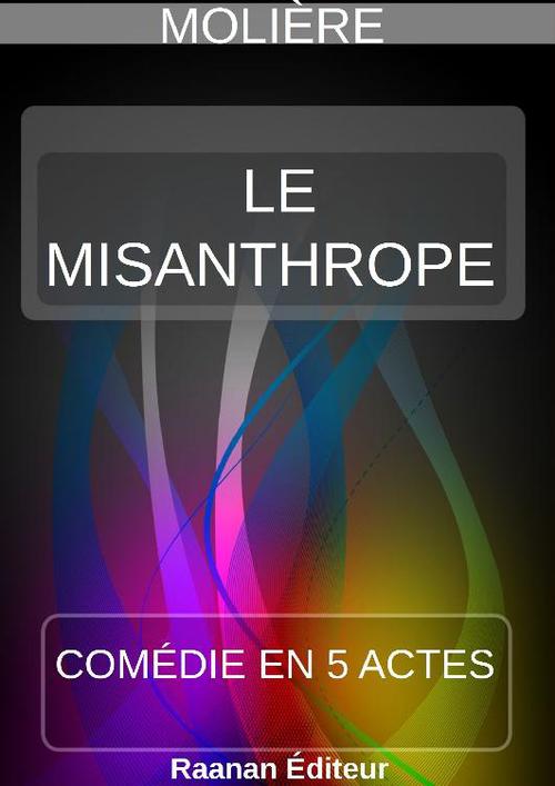Couverture ebook de Le Misanthrope, de Molière