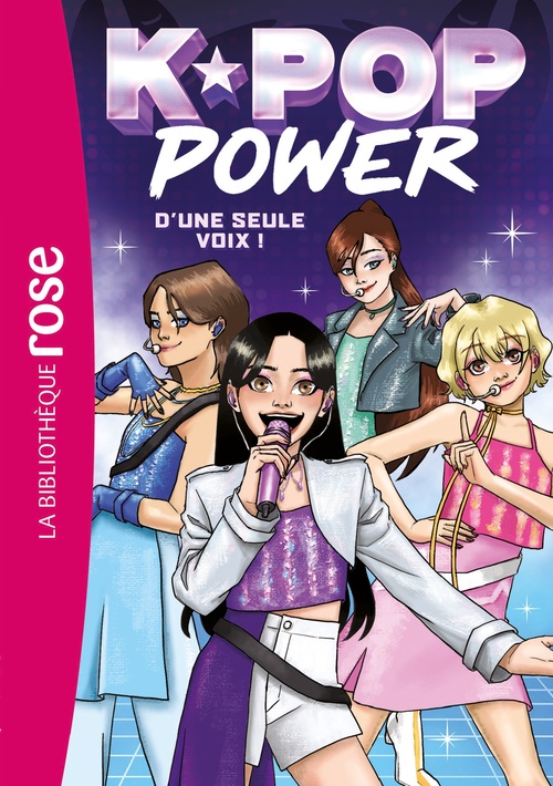 Couverture ebook de K-Pop Power, Tome 01 - D'une seule voix !, de Erin Yun, Laura Ye