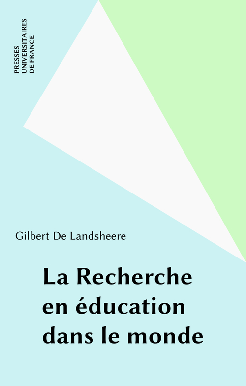 Couverture ebook de La Recherche en éducation dans le monde, de
