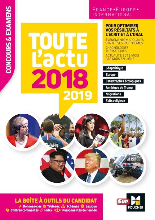 ebook cover of Toute l'actu 2018 - Concours & examens - Sujets et chiffres clefs de l'actualité 2019, by Derczansky, Pierre Savary