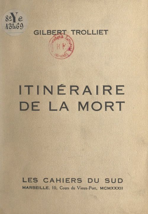 Couverture ebook de Itinéraire de la mort, de Gilbert Trolliet