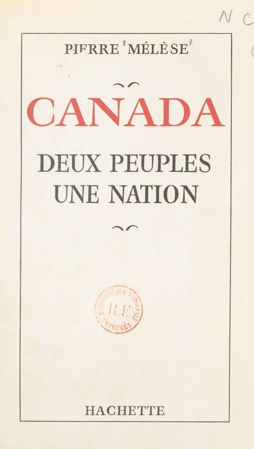 ebook cover of Canada, by Pierre Melese