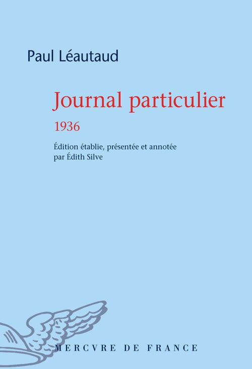Couverture ebook de Journal particulier. 1936, de Paul Léautaud