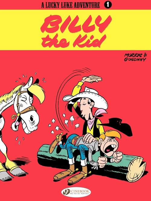 Couverture ebook de Lucky Luke - Volume 1 - Billy The Kid, de René Goscinny, Morris