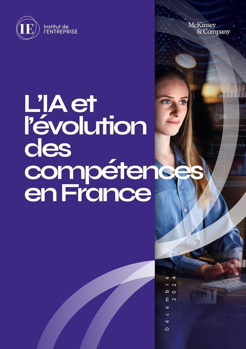 ebook cover of L'IA et l'évolution des compétences en France, by Institut de l'Entreprise .