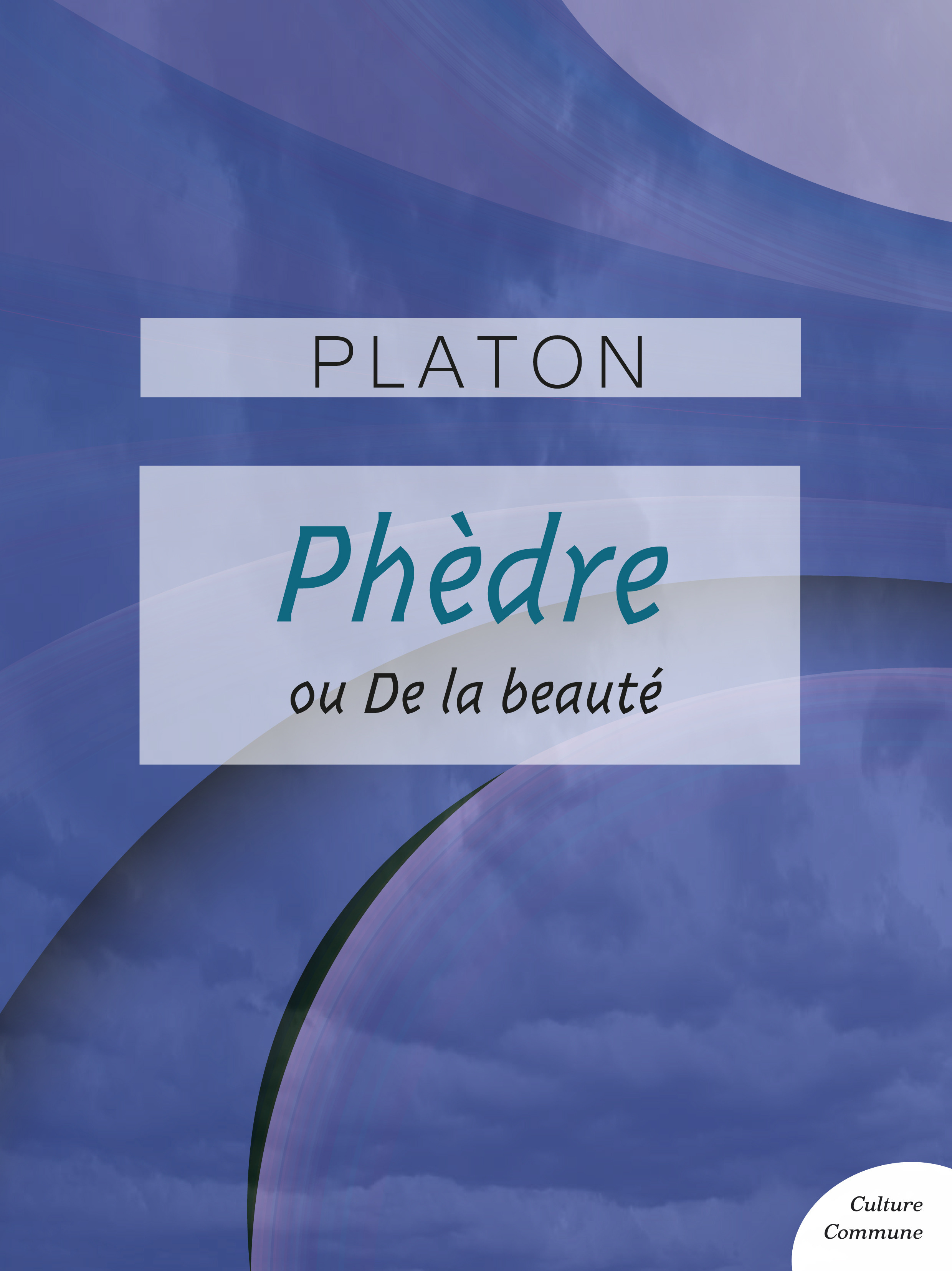 ebook cover of Phèdre, by Platon