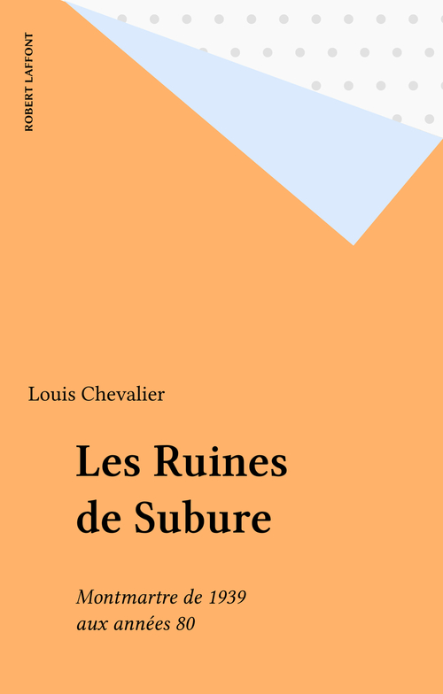 Couverture ebook de Les Ruines de Subure, de Louis Chevalier