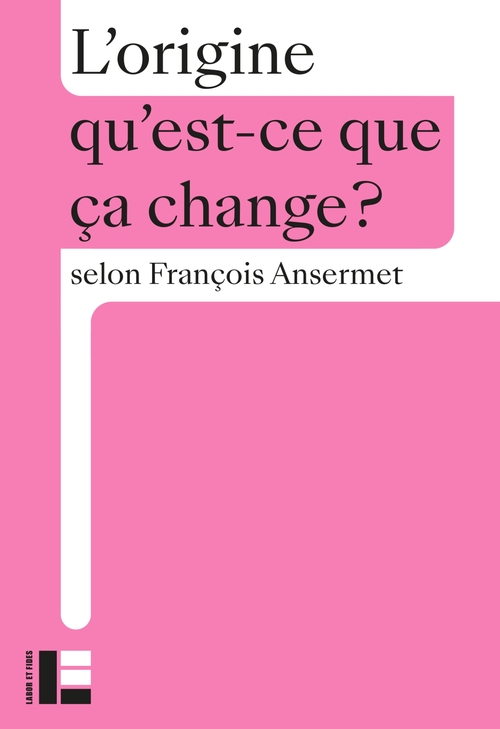 ebook cover of L'origine, by François Ansermet