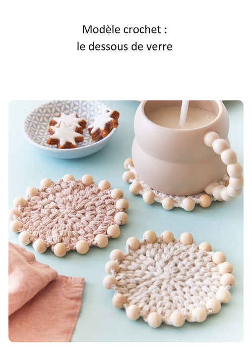 Couverture ebook de Modèle crochet : le dessous de verre, de Deborah Marchand