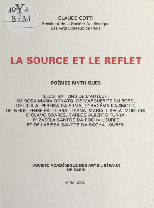Couverture ebook de La source et le reflet, de Claude Cotti
