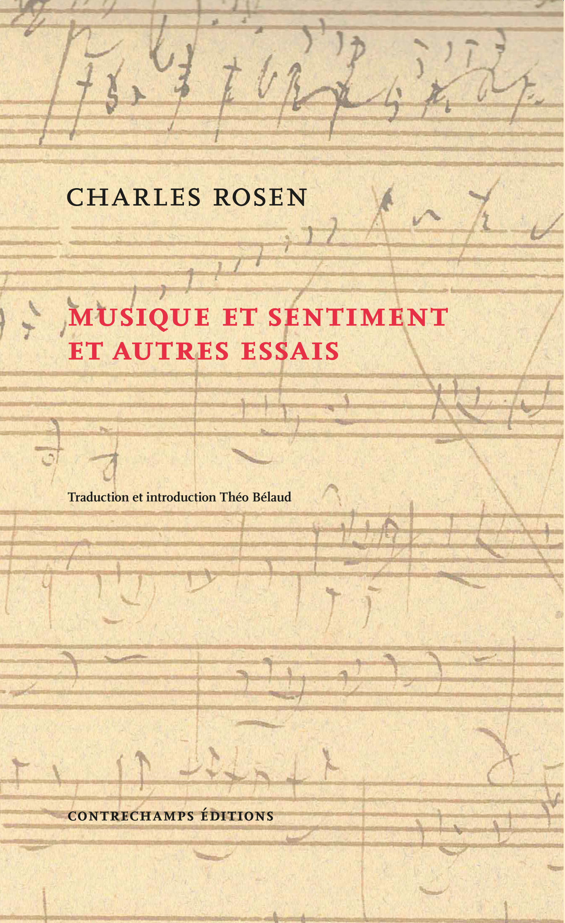 Couverture ebook de Musique et sentiment et autres essais, de Charles Rosen
