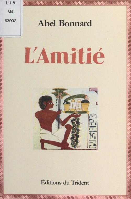 ebook cover of L'amitié, by Abel Bonnard