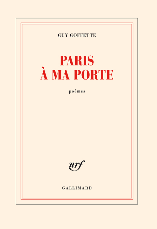ebook cover of Paris à ma porte, by Guy Goffette