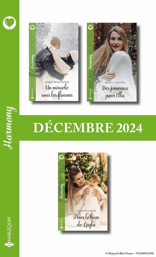 ebook cover of Pack mensuel Harmony - 3 romans (Décembre 2024), by Collectif