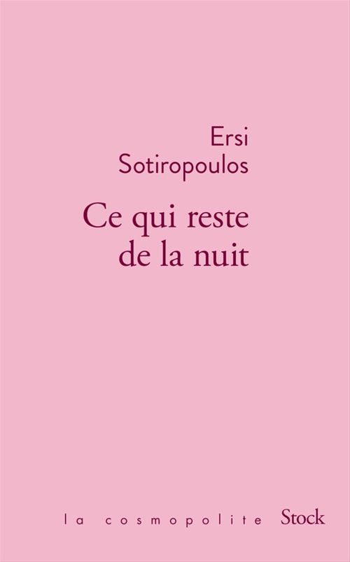 ebook cover of Ce qui reste de la nuit, by Ersi Sotiropoulos