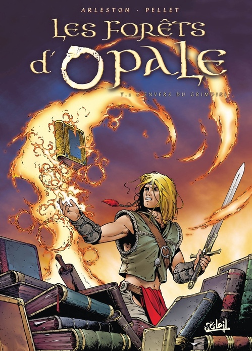 Couverture ebook de Les Forêts d'Opale T02 - L'envers du grimoire, de Christophe Arleston