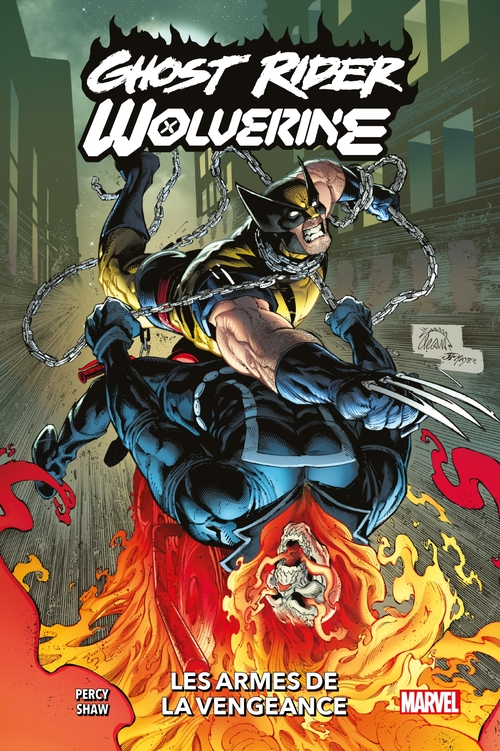 Couverture ebook de Ghost Rider/Wolverine : Les Armes de la Vengeance, de Benjamin Percy