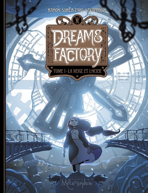 Couverture ebook de Dreams Factory T01 - La Neige et l'acier, de Jérôme Hamon