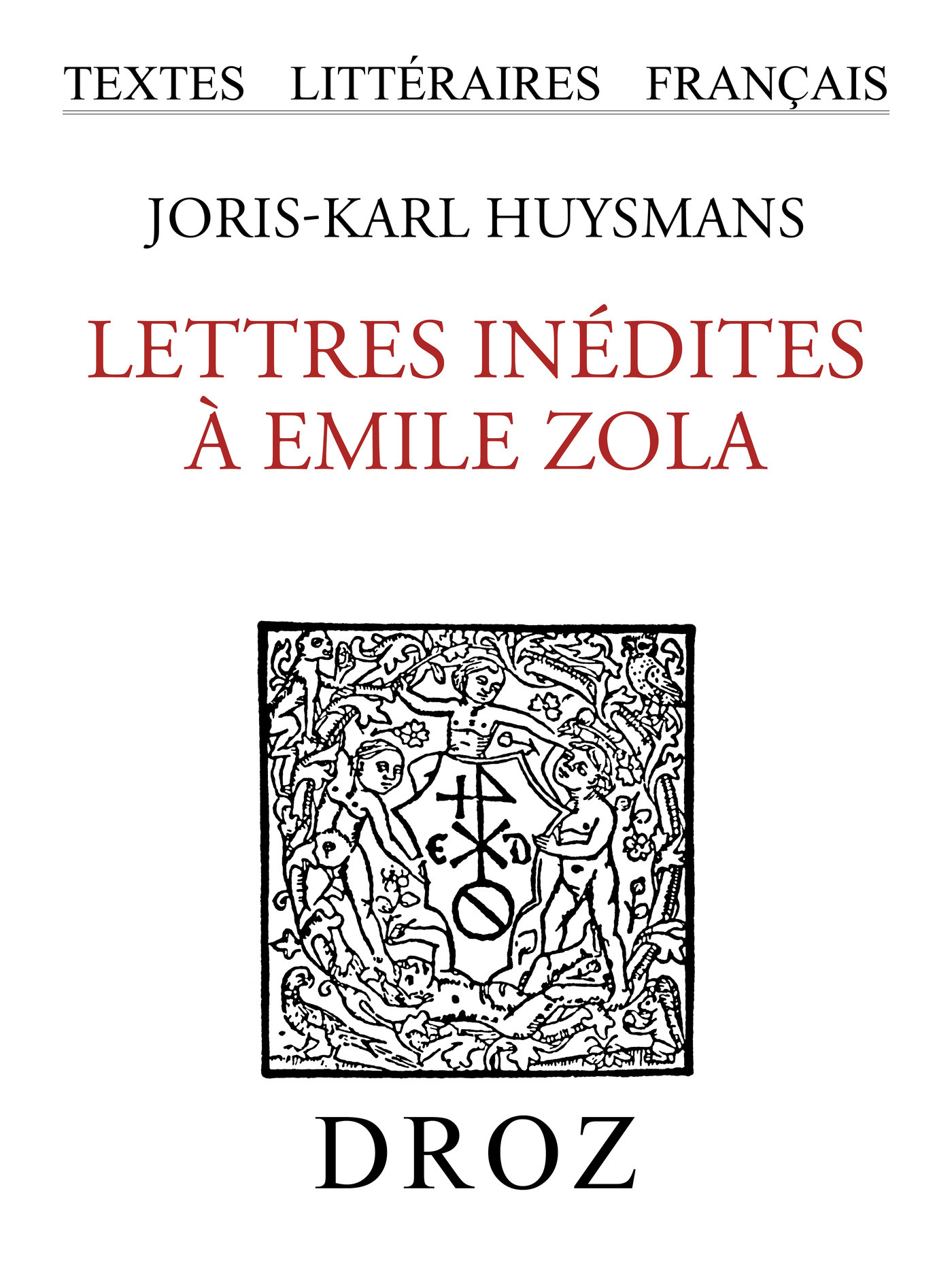 ebook cover of Lettres inédites à Emile Zola, by Joris-Karl Huysmans