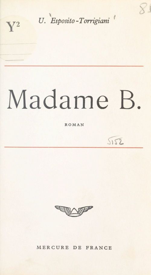 ebook cover of Madame B., by Uccio Esposito-Torrigiani