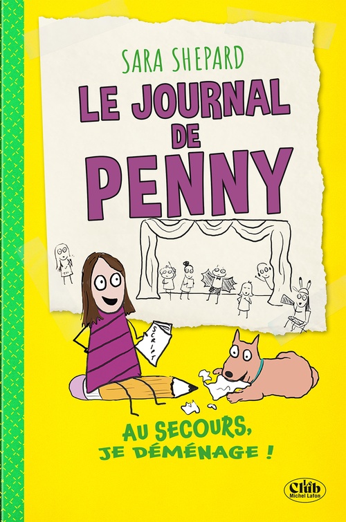 Couverture ebook de Le Journal de Penny - Tome 02 Au secours, je déménage !, de Sara Shepard