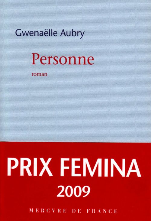 Couverture ebook de Personne, de Gwenaëlle Aubry