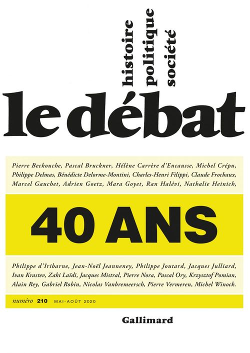ebook cover of Le Débat N° 210 (mai - août 2020), by Collectif, Pierre Nora