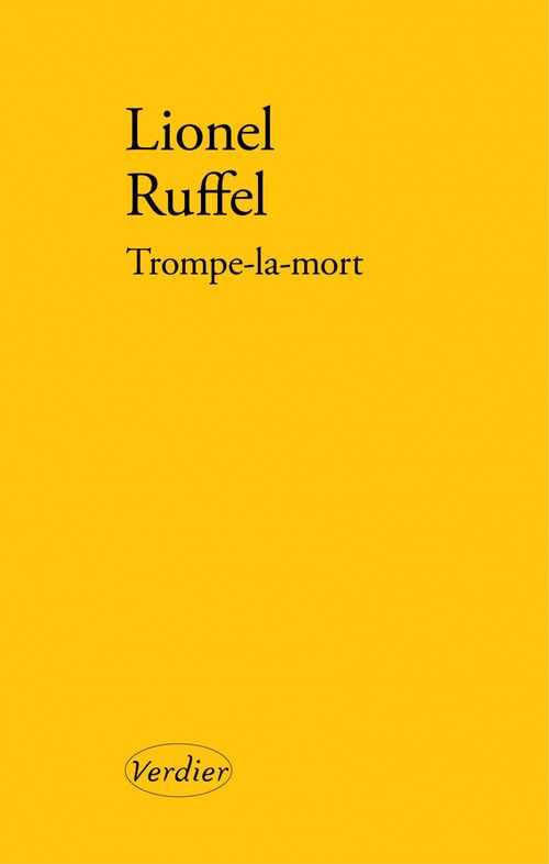 ebook cover of Trompe-la-mort, by Lionel Ruffel