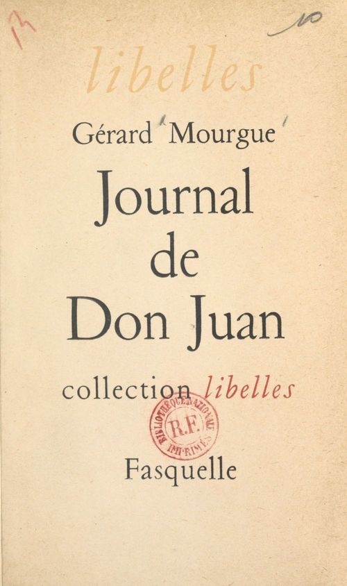 Couverture ebook de Journal de Don Juan, de Gérard Mourgue