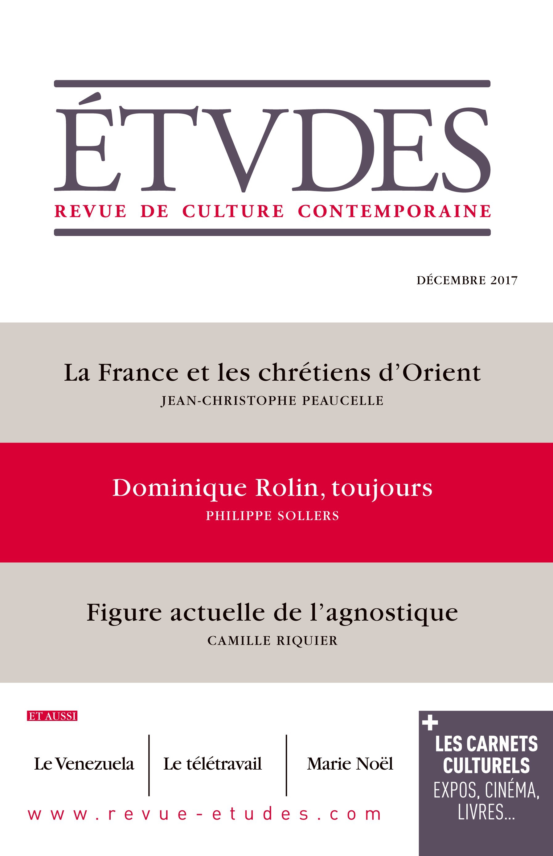 Couverture ebook de Etudes : La France et les Chrétiens d'Orient, de Revue études