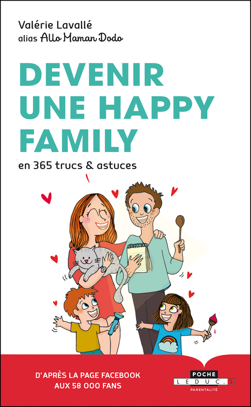 Couverture ebook de Devenir une Happy Family, de Valérie Lavallé, Mathou