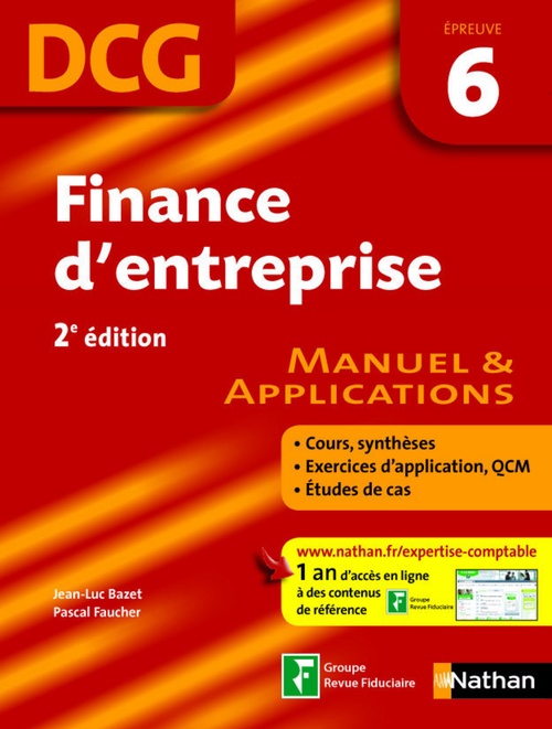 ebook cover of Finance d'entreprise - épreuve 6 - DCG manuel Format : ePub 2, by Jean-Luc Bazet