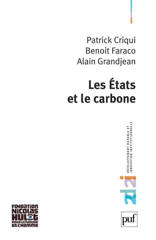 Couverture ebook de Les États et le carbone, de Patrick Criqui