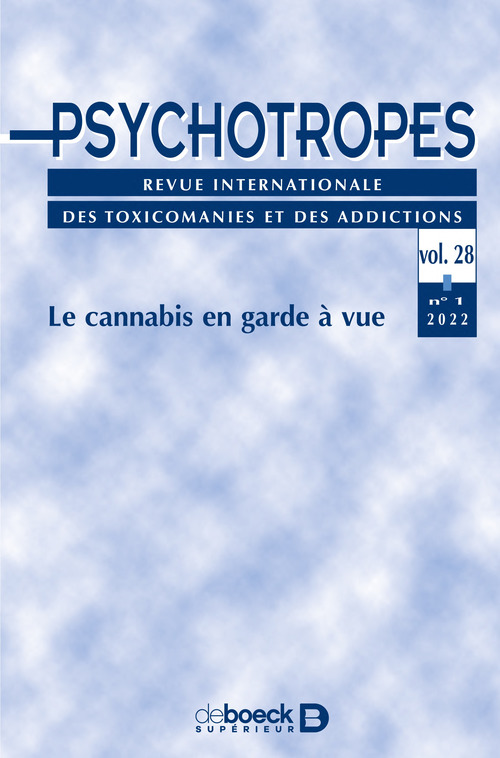 Couverture ebook de Psychotropes vol. 28 - 2022/1, de Collectif