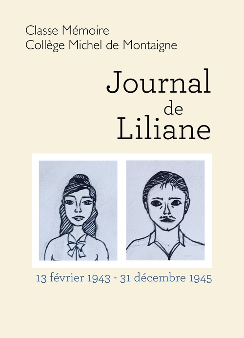Couverture ebook de Journal de Liliane, de Classe Mémo Collège Michel De Montaigne