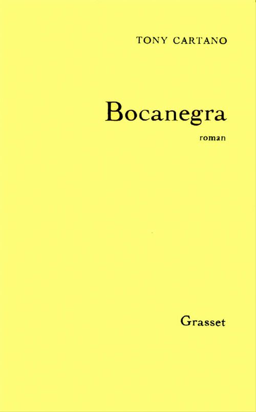 ebook cover of Bocanegra, by Tony Cartano
