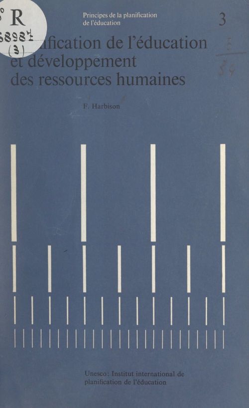ebook cover of Planification de l'éducation et développement des ressources humaines, by Frederick Harbison
