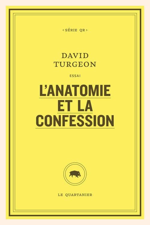 ebook cover of L´anatomie et la confession, by David Turgeon