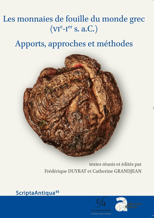 Couverture ebook de Les monnaies de fouille du monde grec (VIe-Ier s. a.C.), de