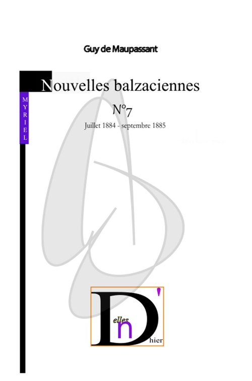Couverture ebook de Nouvelles balzaciennes N°7, de Guy de Maupassant