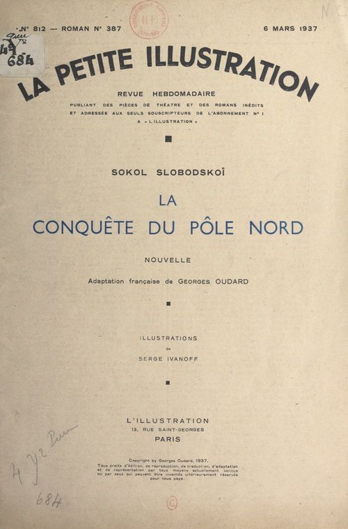 Couverture ebook de La conquête du Pôle Nord, de Sokol Slobodskoi