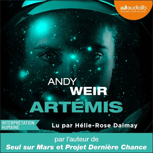 audiobook cover of Artémis, by Andy Weir