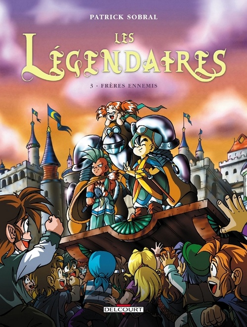 Couverture ebook de Les Légendaires T03 - Frères ennemis, de Patrick Sobral