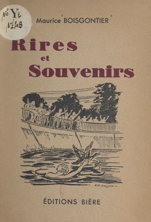 Couverture ebook de Rires et souvenirs, de Maurice Boisgontier