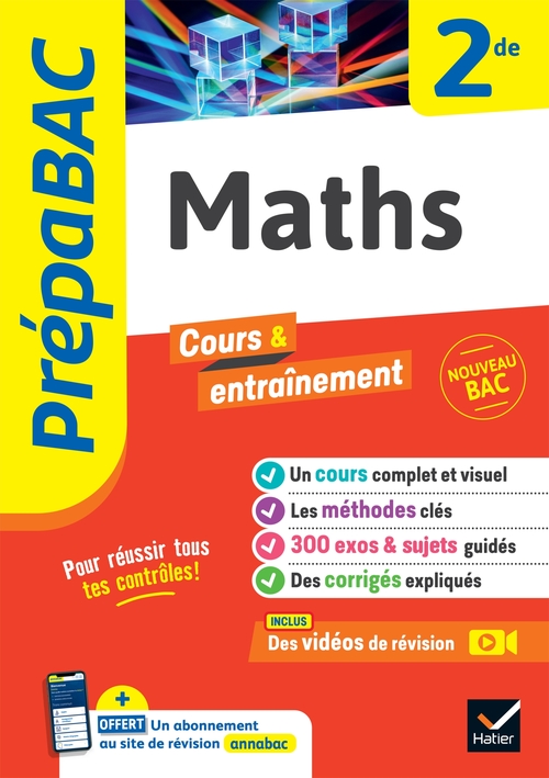 ebook cover of Prépabac - Maths 2de, by Jean-Dominique Picchiottino