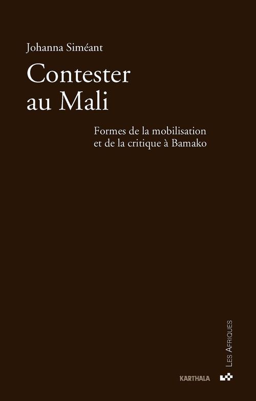 ebook cover of Contester au Mali, by Johanna Siméant