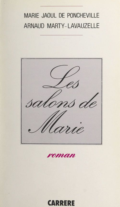 ebook cover of Les salons de Marie, by Arnaud Marty-Lavauzelle, Marie Jaoul De Poncheville