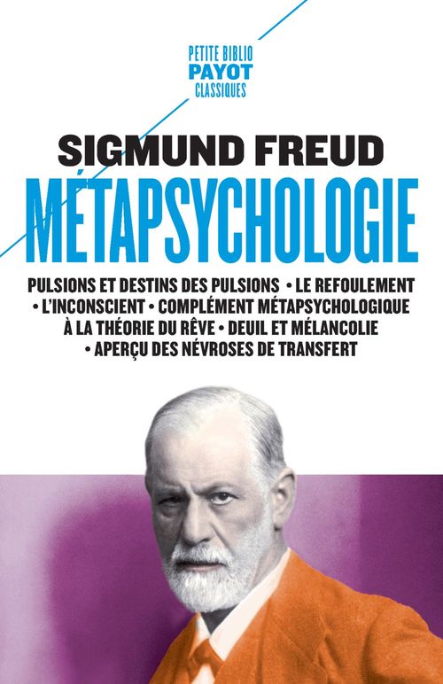 Couverture ebook de Métapsychologie, de Sigmund Freud