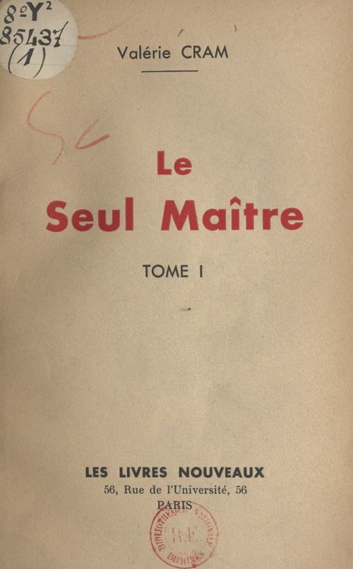 ebook cover of Le seul maître (1), by Valerie Cram